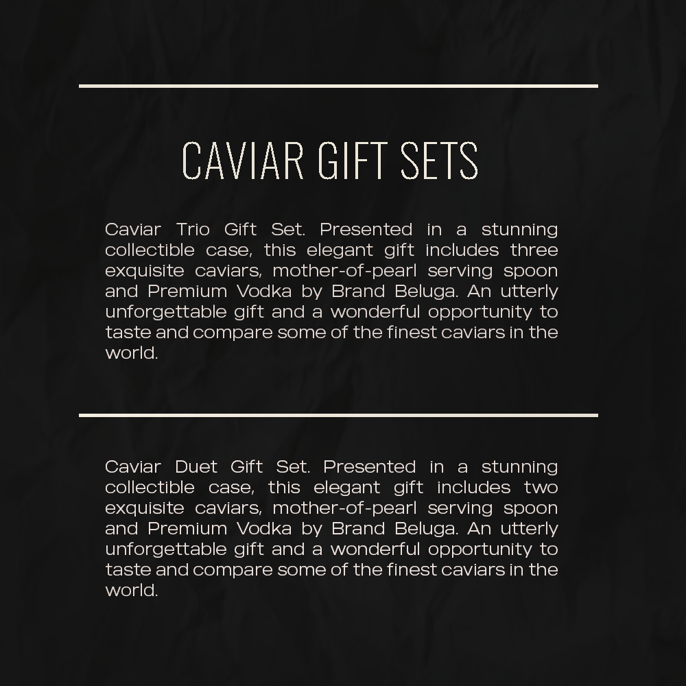 Set regalo caviale